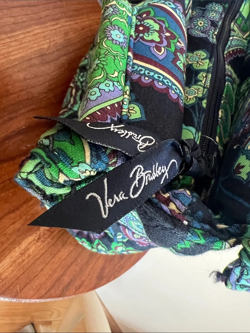 Vera Bradley Quilted Paisley bag in Blue and Green